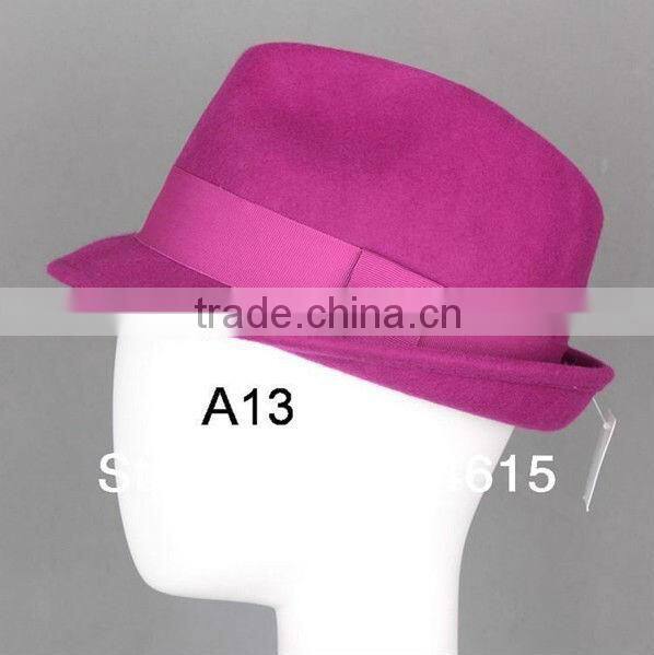 Fashion wool felt fedora hats