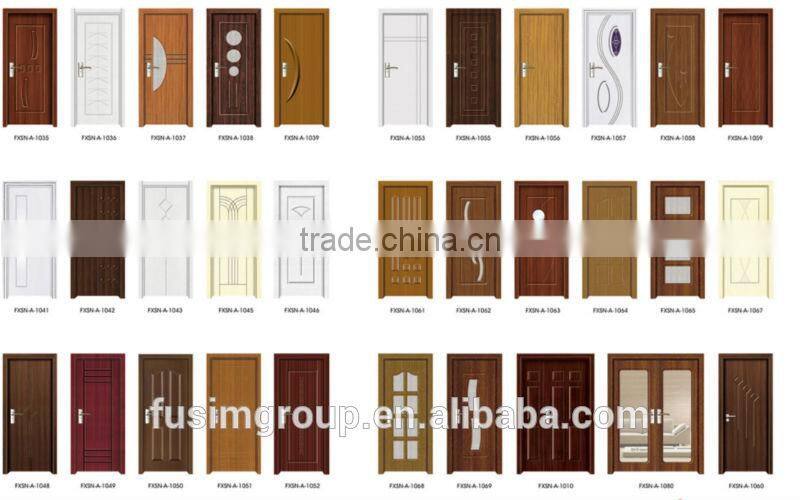 Surface finished Interior PVC door for bathroom