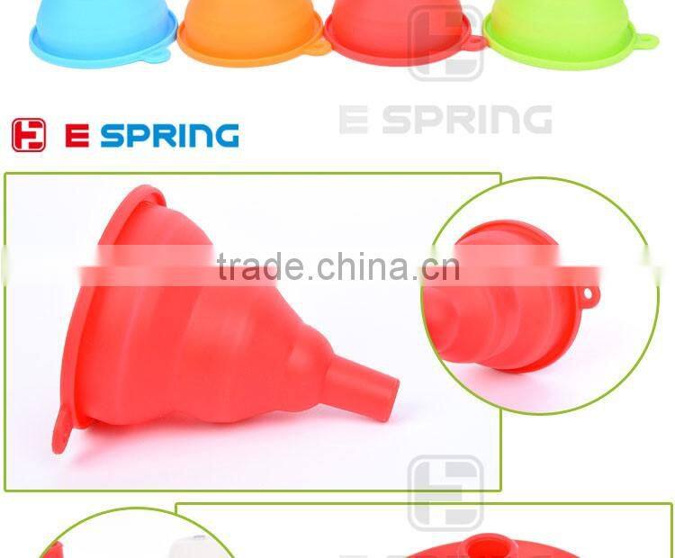 New Mini Gel Foldable Collapsible Style Silicone Funnel