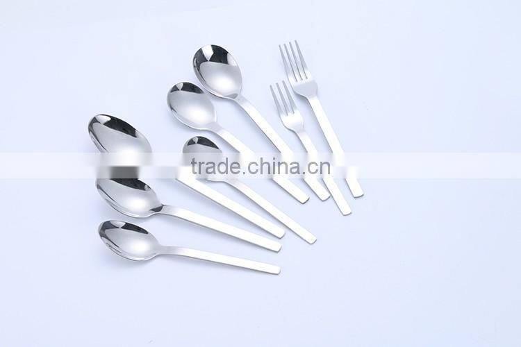 Home design round handle stainless china flatware set