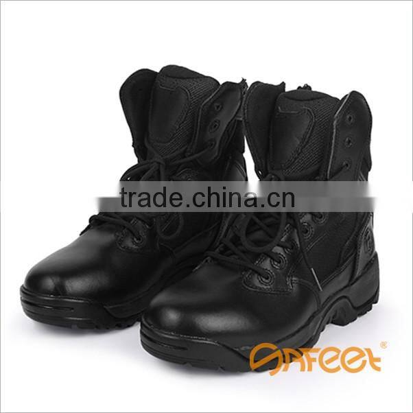 Genuine leather police boots security guard leather cheap price factory direct SA-8315