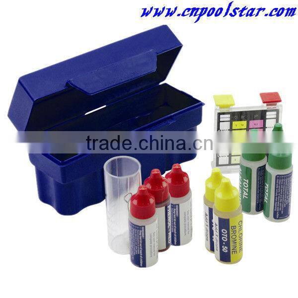 Inflatable Swimming Pool Accessories P1922, 5-Way Test Kit (Ph/CI/Bromine/Alkalinity/Acid ) Refill Set