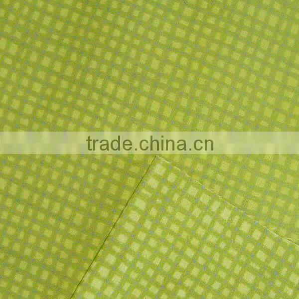 T/C 80/20 45*45 110*76,check printed polyester cotton muslin fabric