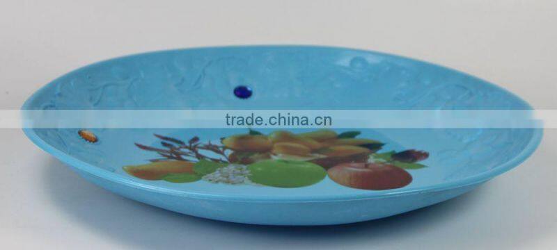 large capacity plastic tray with diamond for party