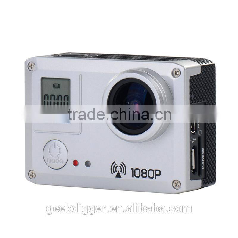 Black AMK5000S Outdoor Wifi Action Camera Video HD DV Car DVRWaterproof 30M Shockproof 20MP 1080P