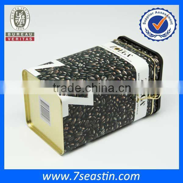 nescafe empty tin can with lid