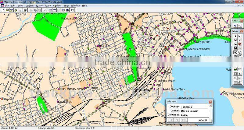 Mozambique mapinfo tab map ESRI shp format map world map