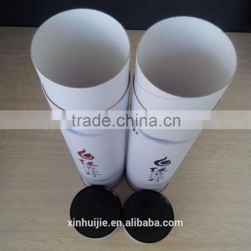 Red wine packaging paper cans, bottles of wine round packaging carton