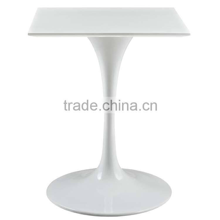 Powder coated metal chrome dining table base