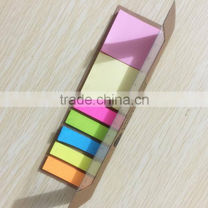 wenzhou cangnan paper bookmark combined sticky notes memo pad with color paper