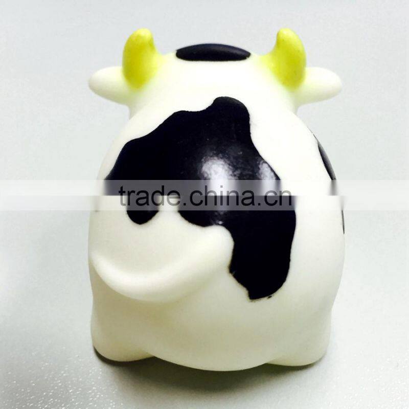 Cow Toys for Toddler,Vinyl Farm Animal Toys,White Plastic Small Toy