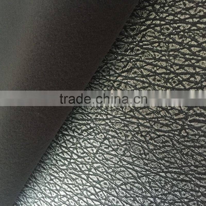 PU Leather factory Modern italian anti-abrasion faux microfiber leather horse leather for sofa car seat cover