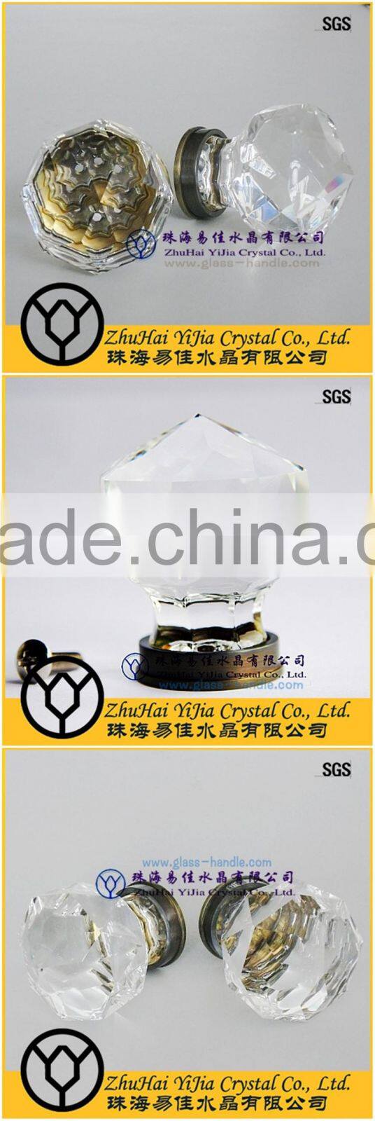 2016 new design glass cabinet knobs