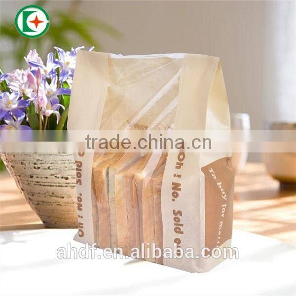Bread paper bag be made by greaseproof paper for bread packaging paper bag