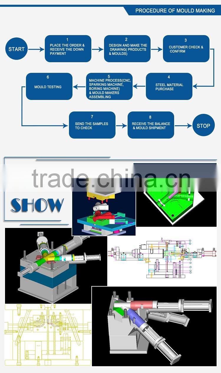 Water Supply 2Cavities PVC coupling mould Plastic Mould