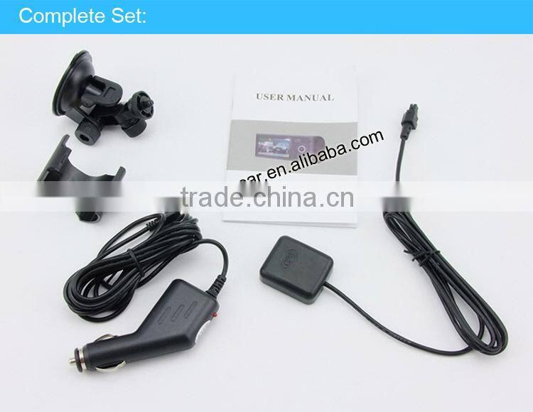 2.7 inch g sensor night nersion dual lens camera car dvr with wholesale price XY-X3000