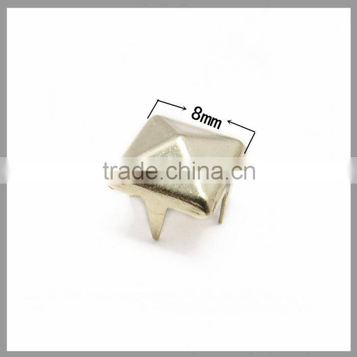 Gold Metal Pyramid Studs For Garment Gloves