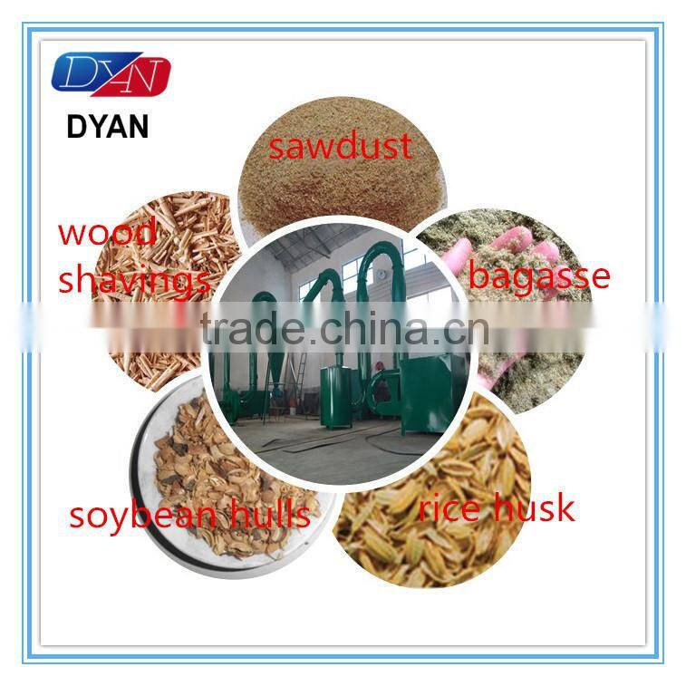 Air flow wood sawdust drying machine with air closed