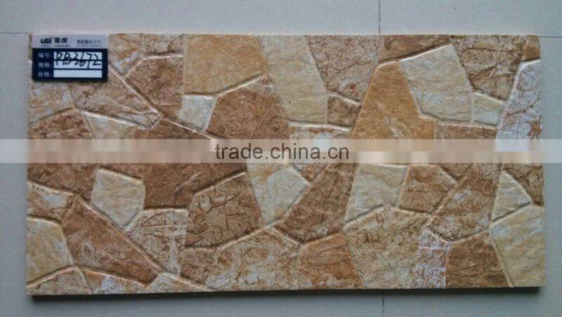 Jinjiang factory stone pattern digital 3D inkjet exterior wall tile