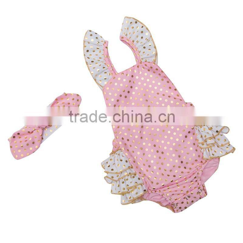 Wholesale children's boutique clothing Factory Directly Floral Pattern baby clothes seaside bella romper-Adjustable