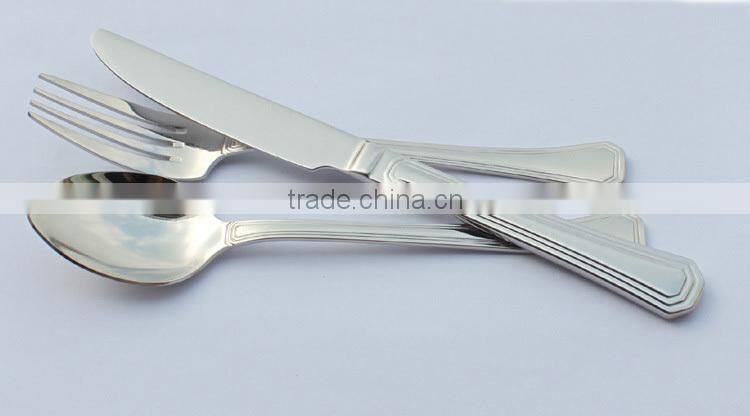 2016 style New Design High-grade stainless steel dinner sets Steak Knife/Spoon/Fork/Coffee spoon/teaspoon Customized logo C24