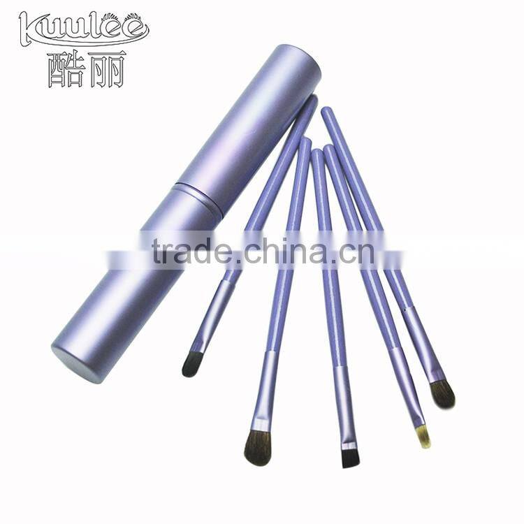 Portable Beauty Factory Price 5Pcs Eye Shadow Makeup Brush Set With Case