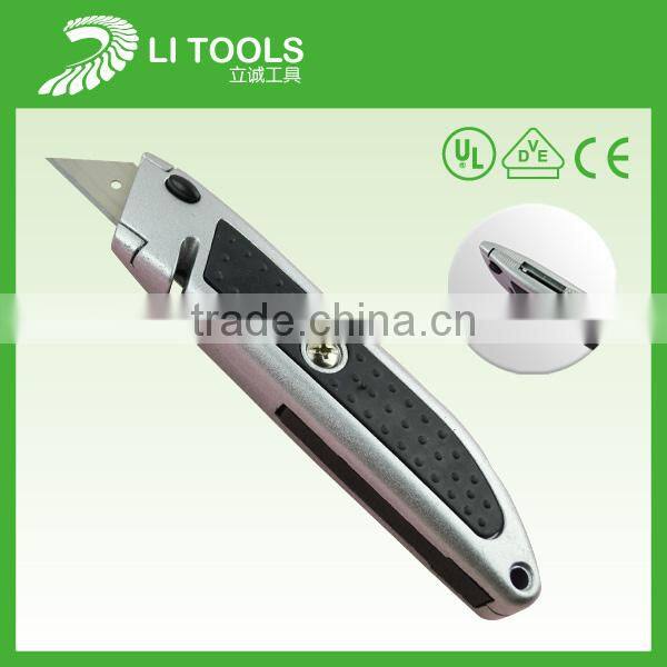 New design abs retractable cutter knife set with carbon steel blade