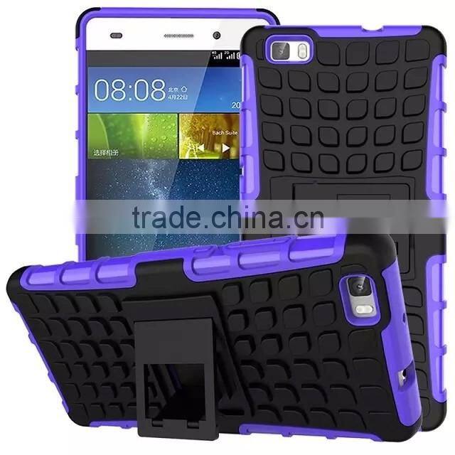 For HUAWEI P8 LITE Armor CASE Heavy Duty Hybrid Rugged TPU Impact Kickstand Hard Cover ShockProof CASE