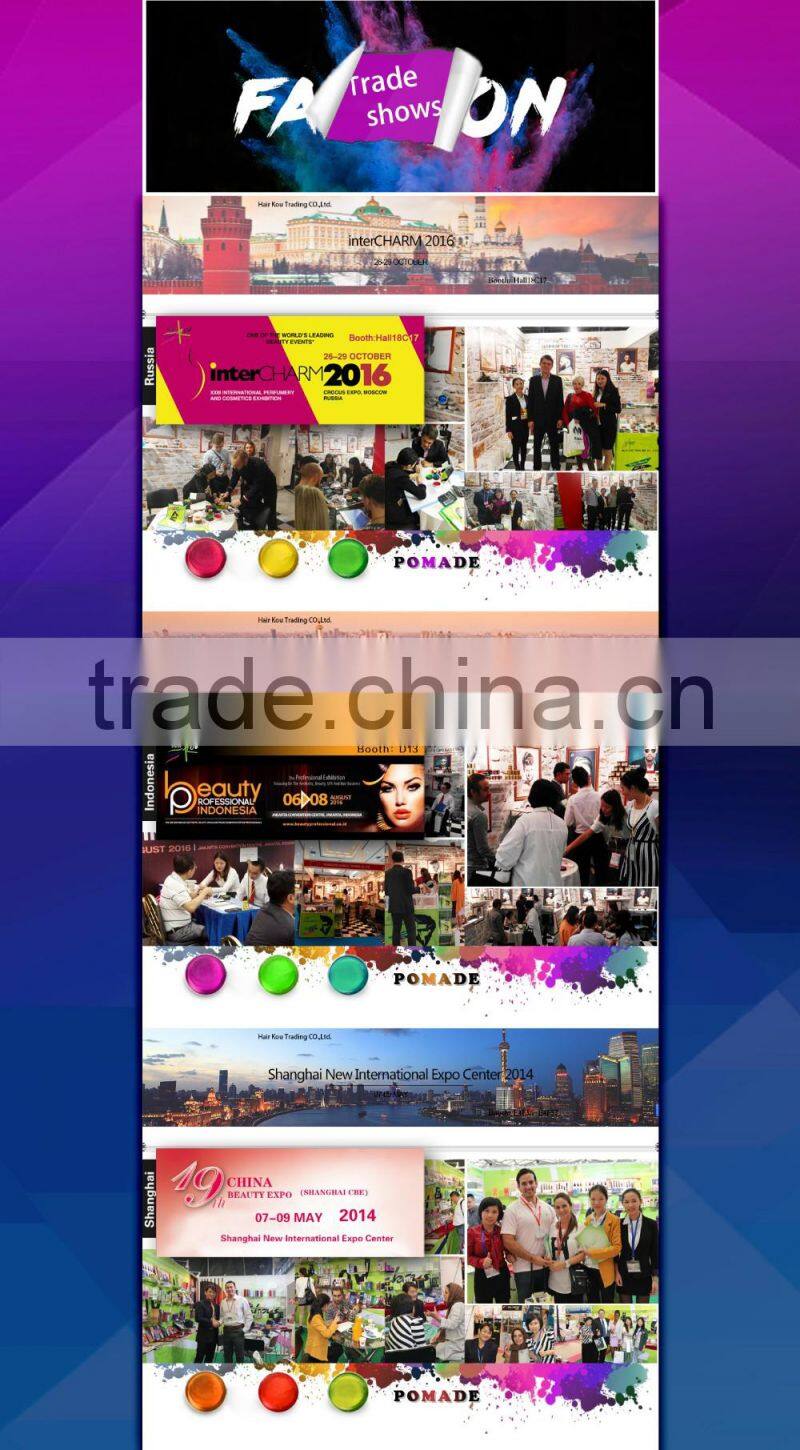 Hot Selling Color styling hair clay,custom private label hair color clay