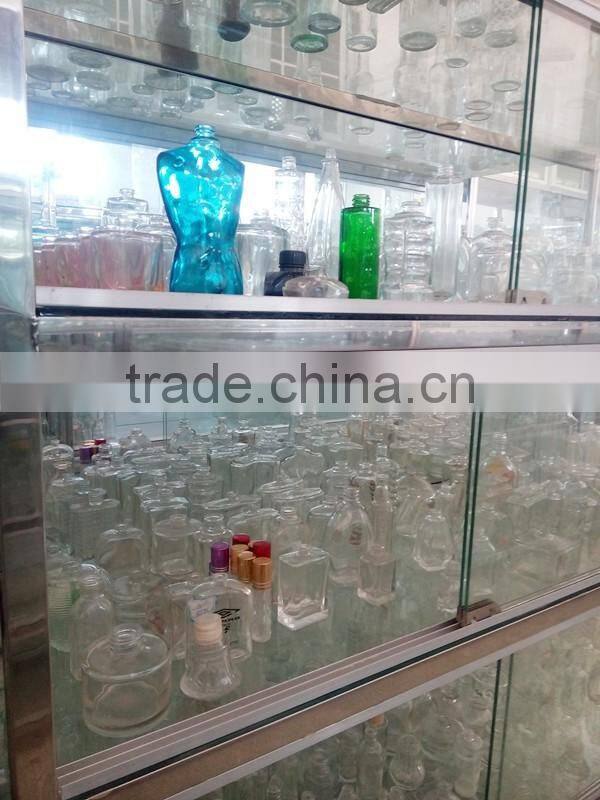 Multi-colored Tree-shaped Decoretive Flowers Glass Bottle Unique Shaped Glass Decorative Bottle