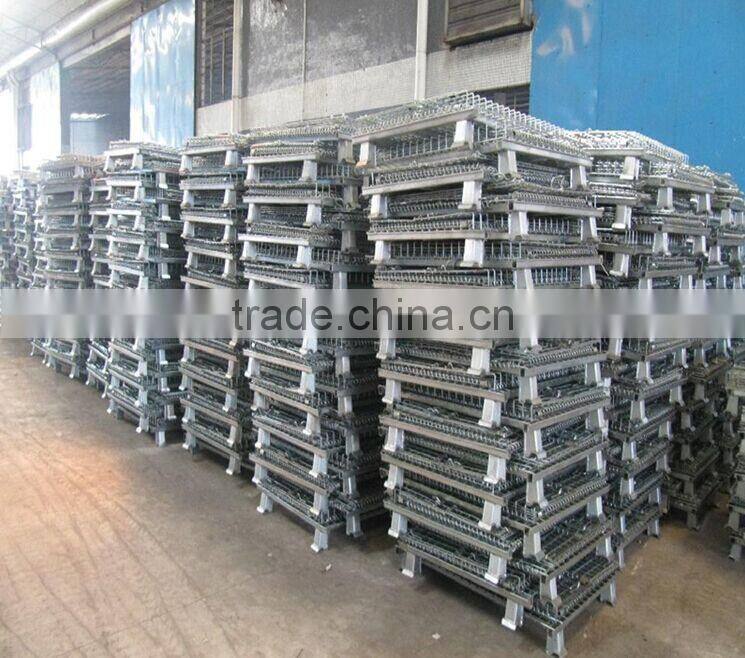 800x900x1200mm foldable galvanized iron basket Pallet mesh