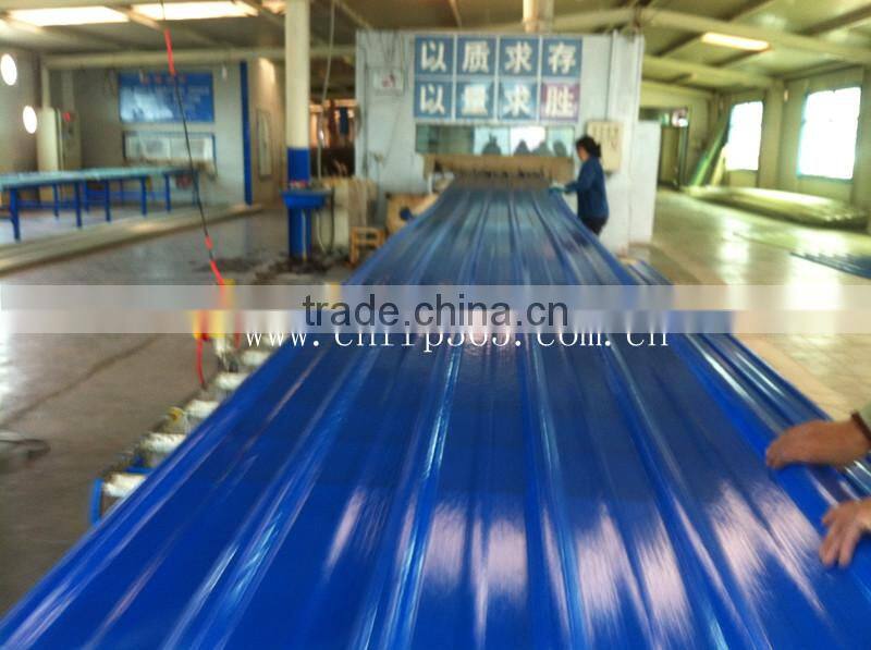 2.0mm/1.5mm Excellent Light Transmittance Corrugated FRP Sheet