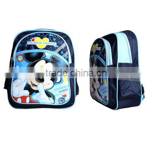 2014 fashion campus backpack, factory OEM schoolbag, polyster schoolbag(BXDXT006)