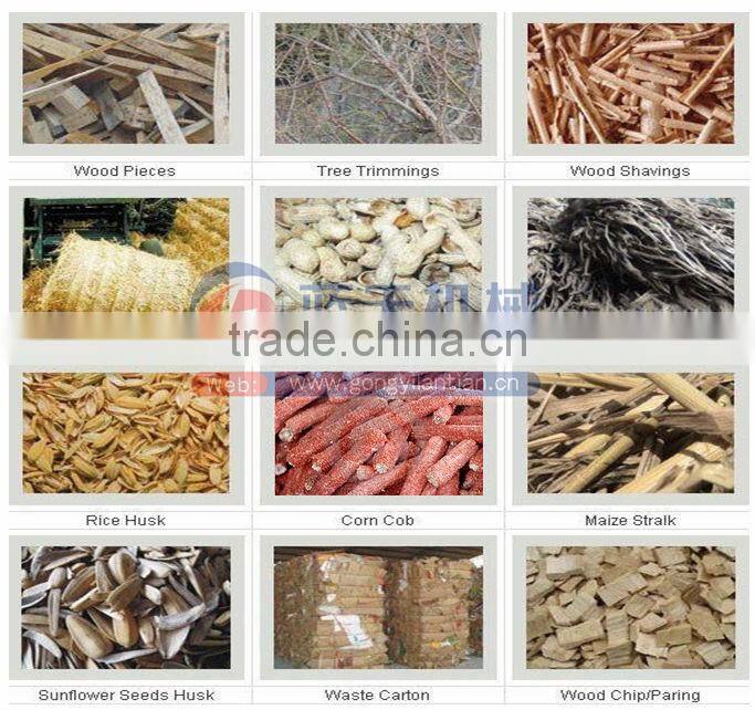 Suprerior quality with different shapes agriculture wastes charcoal briquette machine