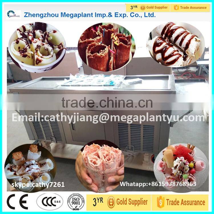 rolled pan fried ice cream machine