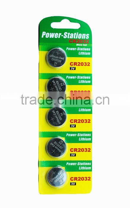 3V lithium button battery CR2032