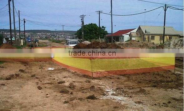 orange warning net for road