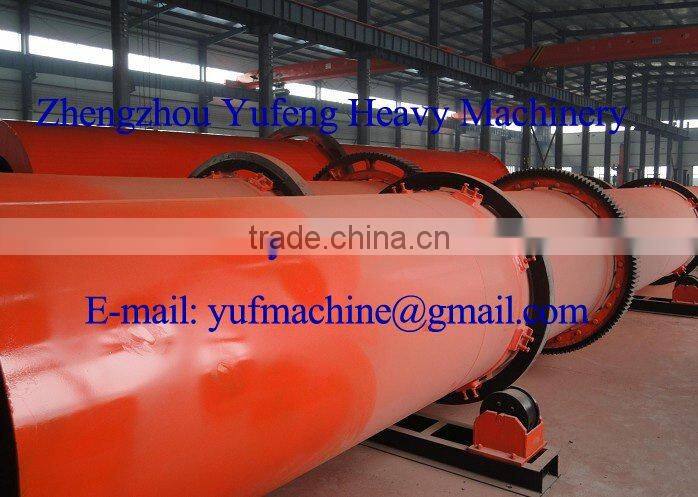 Wood Sawdust Rotary Drum Dryer with High Efficiency (rotary dryer)--Zhengzhou Yufeng Brand