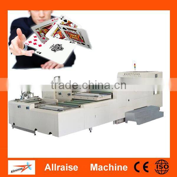 Automatic playing card slitting machine