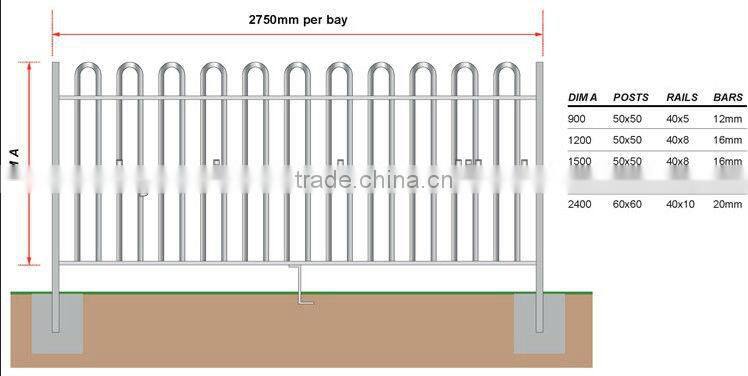 Contour Playground Bow Top Fencing