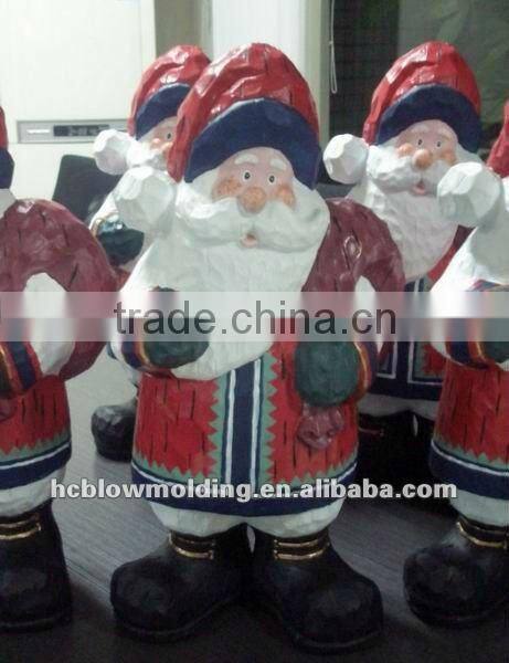 plastic blow mold inflatable santa claus christmas gift