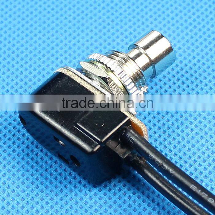 SPST foot pedal switch with wire