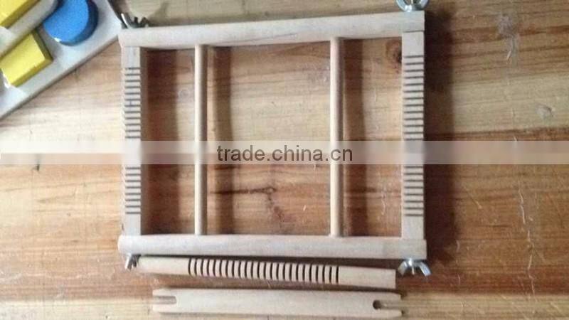 Kids traditional toy creative wooden weaving loom chinese manufacturer