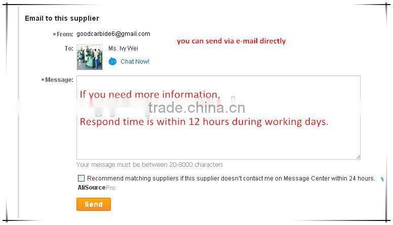 Chinese High Quality tungsten carbide teeth for tool parts