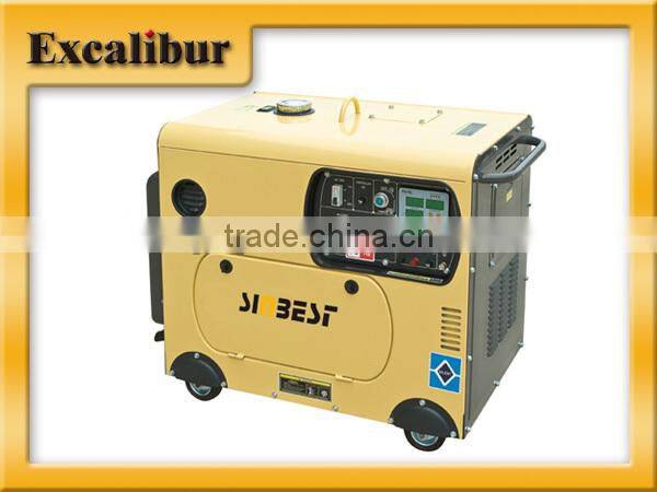 5KVA small portable single cylinder silent diesel generator price with Digital display panel