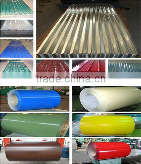 SGCH zinc coated corrugated steel sheet