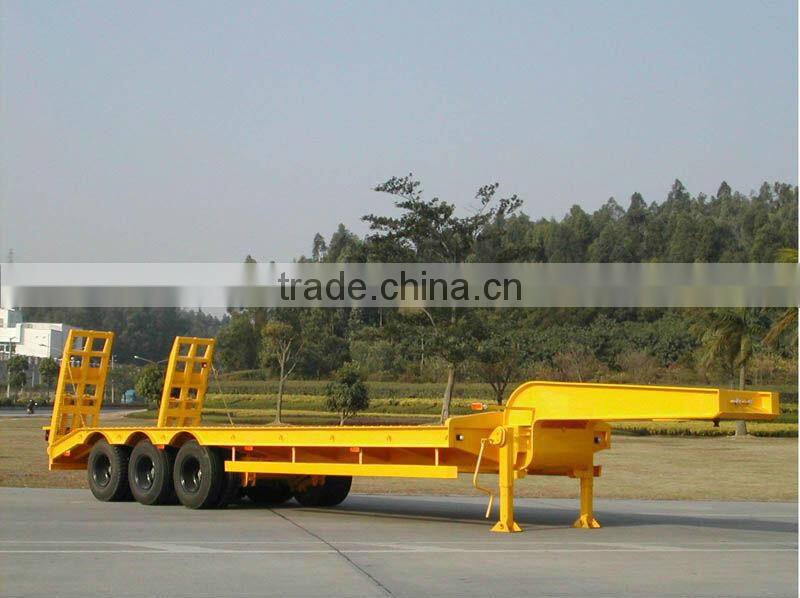 sinotruk heavy truck low bed semi trailer