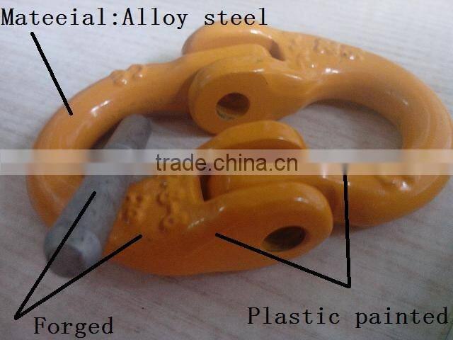 Plastic painted Grade80 alloy steel chain connecting link for lifting