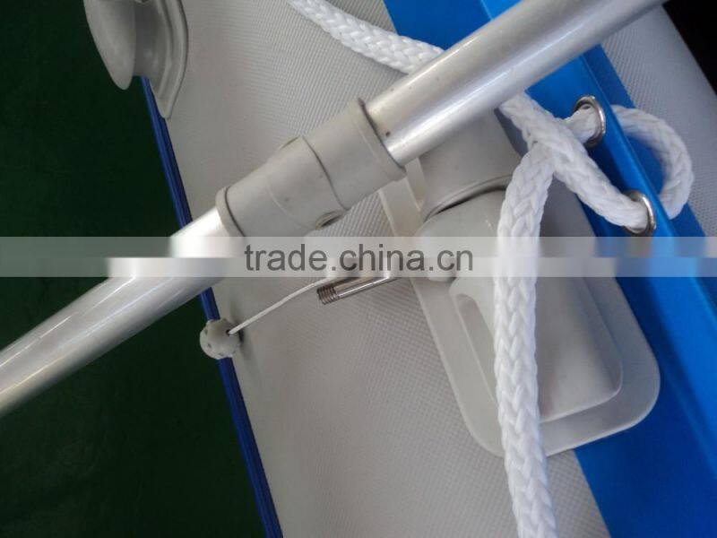 15.46ft 4.7m aluminum floor inflatable fishing boat