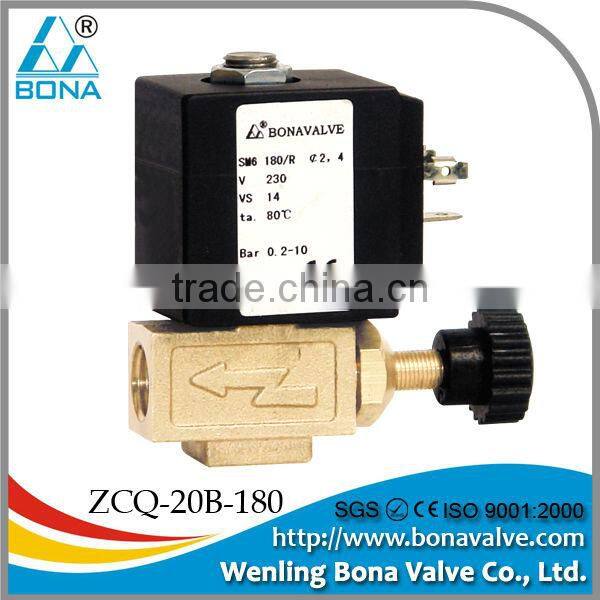 1/4" Brass commercial espresso coffee vending machine Steam Magnetic Valve 110V 220V ZCQ-20E-11